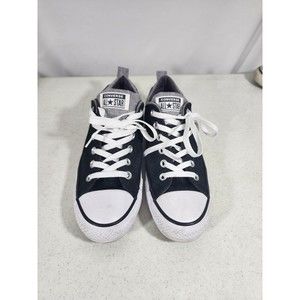 Converse All Star Black with Gray Canvas tennis shoes Unsex